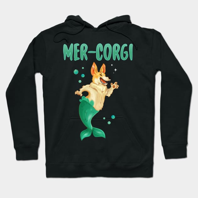 Mer Corgi Hoodie by Eugenex